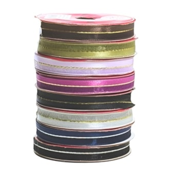 Fita voil/cetim/metalica helo com 9,5mm c/ 9,14mts