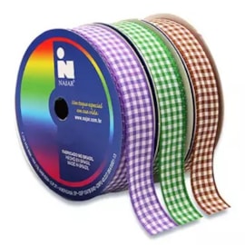 Fita xadrez najar ref. 760 larg.: 15mm  pç c/ 10 mts Fita xadrez najar ref. 760 larg.: 15mm  pç c/ 10 mts