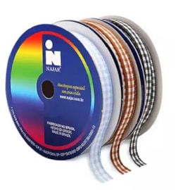 Fita xadrez najar ref. 760 larg.:  7mm pç c/ 10 mts Fita xadrez najar ref. 760 larg.:  7mm pç c/ 10 mts