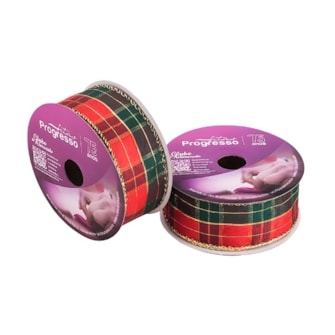 Fita xadrez natal ph  xc026-038/ 38 mm c/ 10 mts