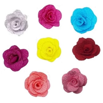 Flor tecido ref. 150310 - 2,5 cm c/ 10 unds