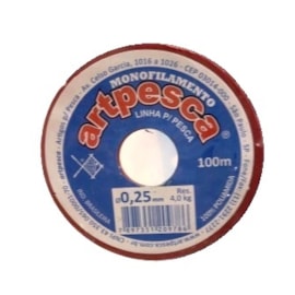 Linha artpesca diametro: 0,25 mm c/ 100 mts