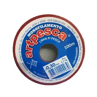 Linha artpesca diametro: 0,30 mm c/ 100 mts