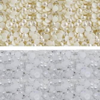 Meia perola s/ furo 8 m - aprox. 50 grs