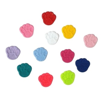 Patinhas prensadas - 1.5 cm c/ 100 unds