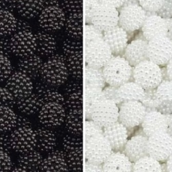 Perola amora 14 mm pct c/ aprox. 50 grs Perola amora 14 mm pct c/ aprox. 50 grs