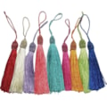 Pingente tassel ladeira com tulipa - 9 cm - c/ 10 unds