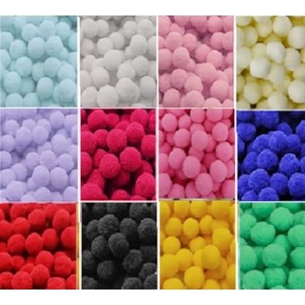 Pom pom 10 mm c/ 100 unds