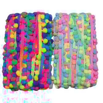Pom pom grelot multicolor  nybc tam. 30mm pç c/ 25 mts Pom pom grelot multicolor  nybc tam. 30mm pç c/ 25 mts