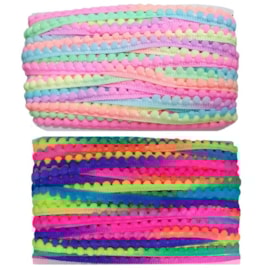 Pom pom grelot multicolor tam. 10mm  pç c/ 25 mts Pom pom grelot multicolor tam. 10mm  pç c/ 25 mts