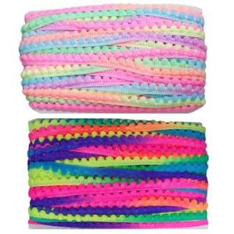 Pom pom grelot multicolor tam. 10mm  pç c/ 25 mts Pom pom grelot multicolor tam. 10mm  pç c/ 25 mts