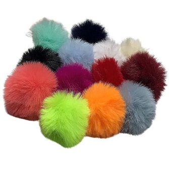 Pom pom pelucia ref 110073- aprox. 5 cm c/ 5 unds