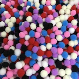 Pompom luli solto 10 mm c/ 100 und