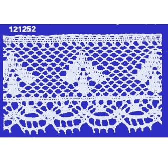 Renda algodao 121252 larg 5.70 cm pç c/ 20 mts