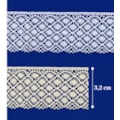 Renda algodao 466856 larg. 3,20cm c/ 20 mts