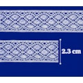Renda algodao 466940 larg. 2,30cm c/ 20 mts