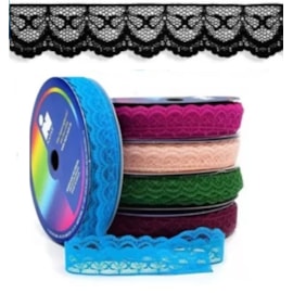 Renda nylon najar 900 05  21 mm c/ 50 mts