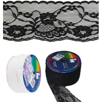 Renda nylon najar 900 70    70 mm c/ 50 mts