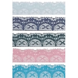 Renda nylon rendas i - ref. 54 - 2.5 cm c/ 100 mts