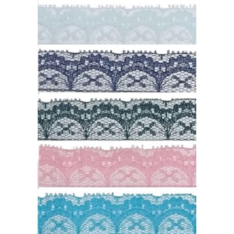 Renda nylon rendas i - ref. 54 - 2.5 cm c/ 100 mts