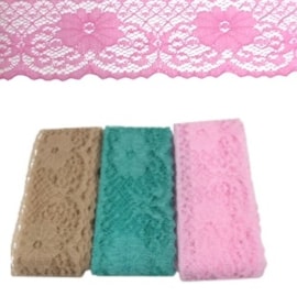 Renda nylon rendas i - ref. 57 - 4cm -  c/ 100 mts Renda nylon rendas i - ref. 57 - 4cm -  c/ 100 mts