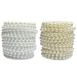 Rolo meia  perola 08 mm nybc  c/ 20 mts Rolo meia  perola 08 mm nybc  c/ 20 mts