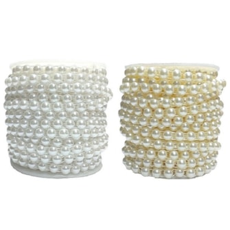 Rolo meia  perola 08 mm nybc  c/ 20 mts