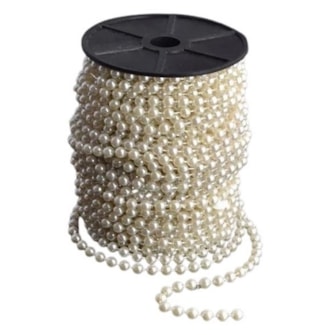 Rolo perola 10 mm c/ 20 mts Rolo perola 10 mm c/ 20 mts