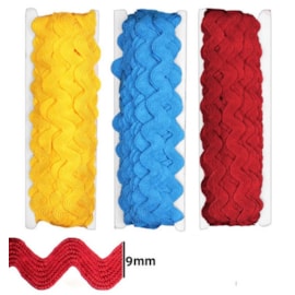 Sianinha viscose ref. 334/03 largura: 9,0 mm pç c/ 10 mts