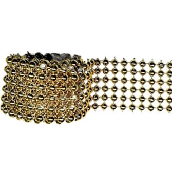 Tela perola dourada 6 mm c/ 6 fileiras - larg. 3.5 cm  c/ 1 mt Tela perola dourada 6 mm c/ 6 fileiras - larg. 3.5 cm  c/ 1 mt