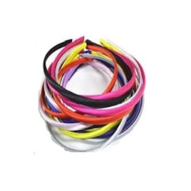 Tiara encapada de cetim - pct c/ 10 unds Tiara encapada de cetim - pct c/ 10 unds