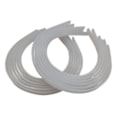 Tiara pente silicone apox 10mm larg c/12 unds