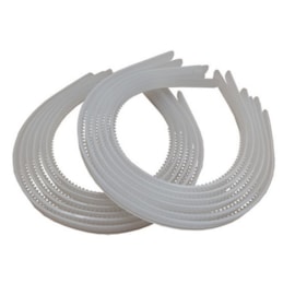 Tiara pente silicone apox 10mm larg c/12 unds