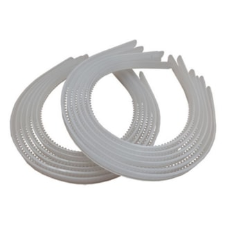 Tiara pente silicone apox 10mm larg c/12 unds
